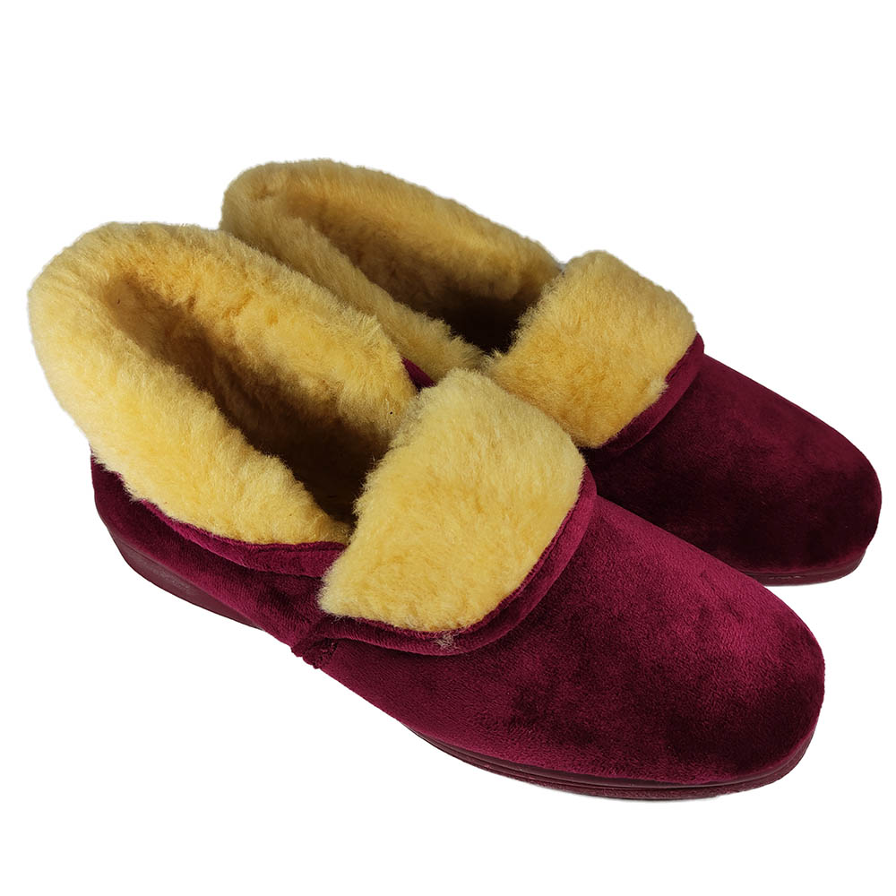 Womens Winter Slippers Alcalde 2500 Bordeaux