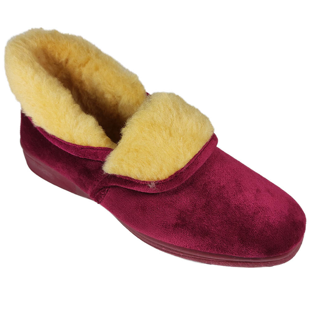 Womens Winter Slippers Alcalde 2500 Bordeaux