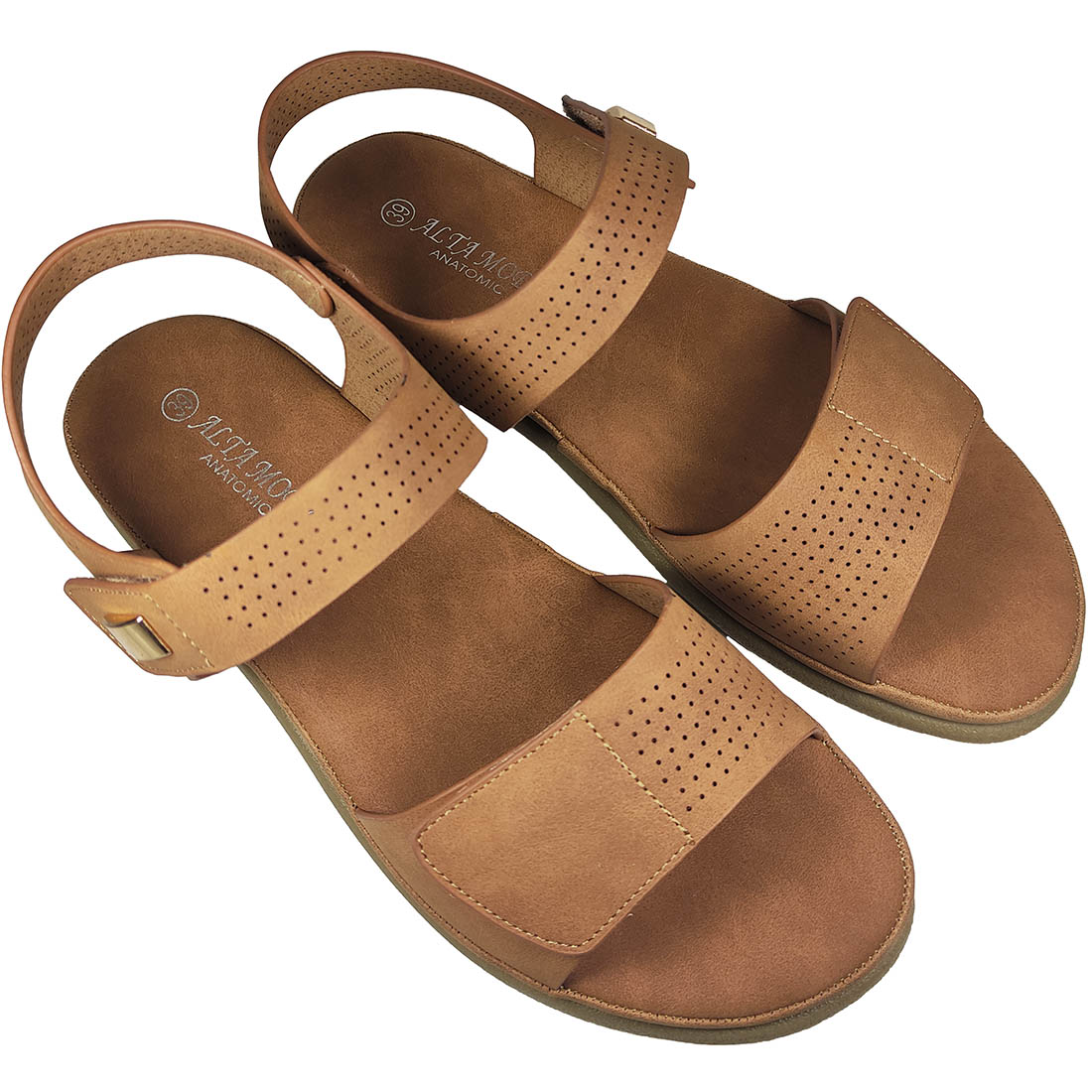 Γυναικεία Ανατομικά Πέδιλα Alta Moda 35710-Y1 Camel