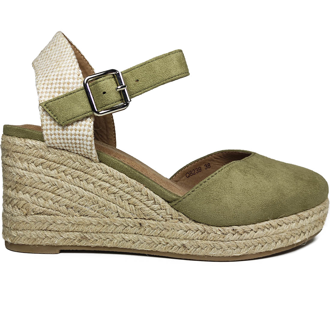 Summer Womens Platforms-Espadrilles Alta Moda Q8239 Green