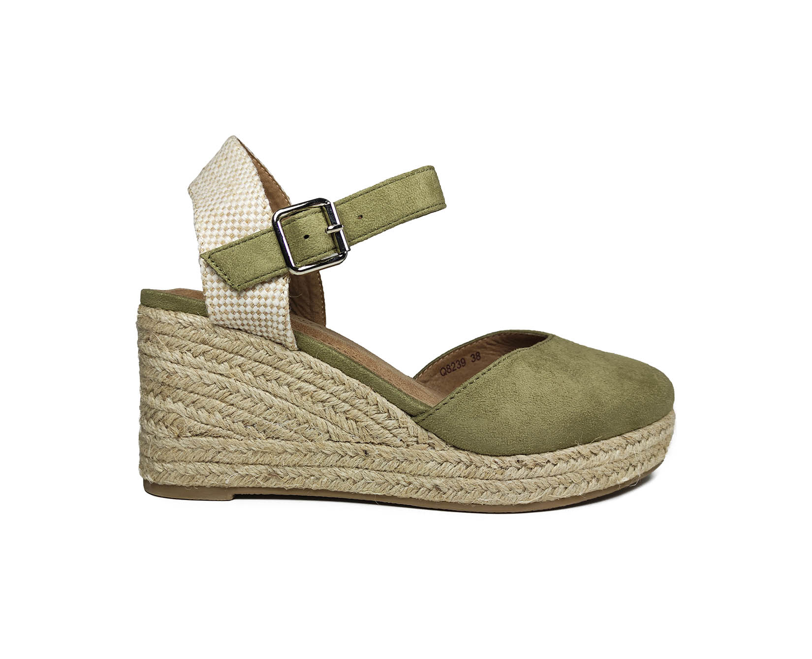 Summer Womens Platforms-Espadrilles Alta Moda Q8239 Green