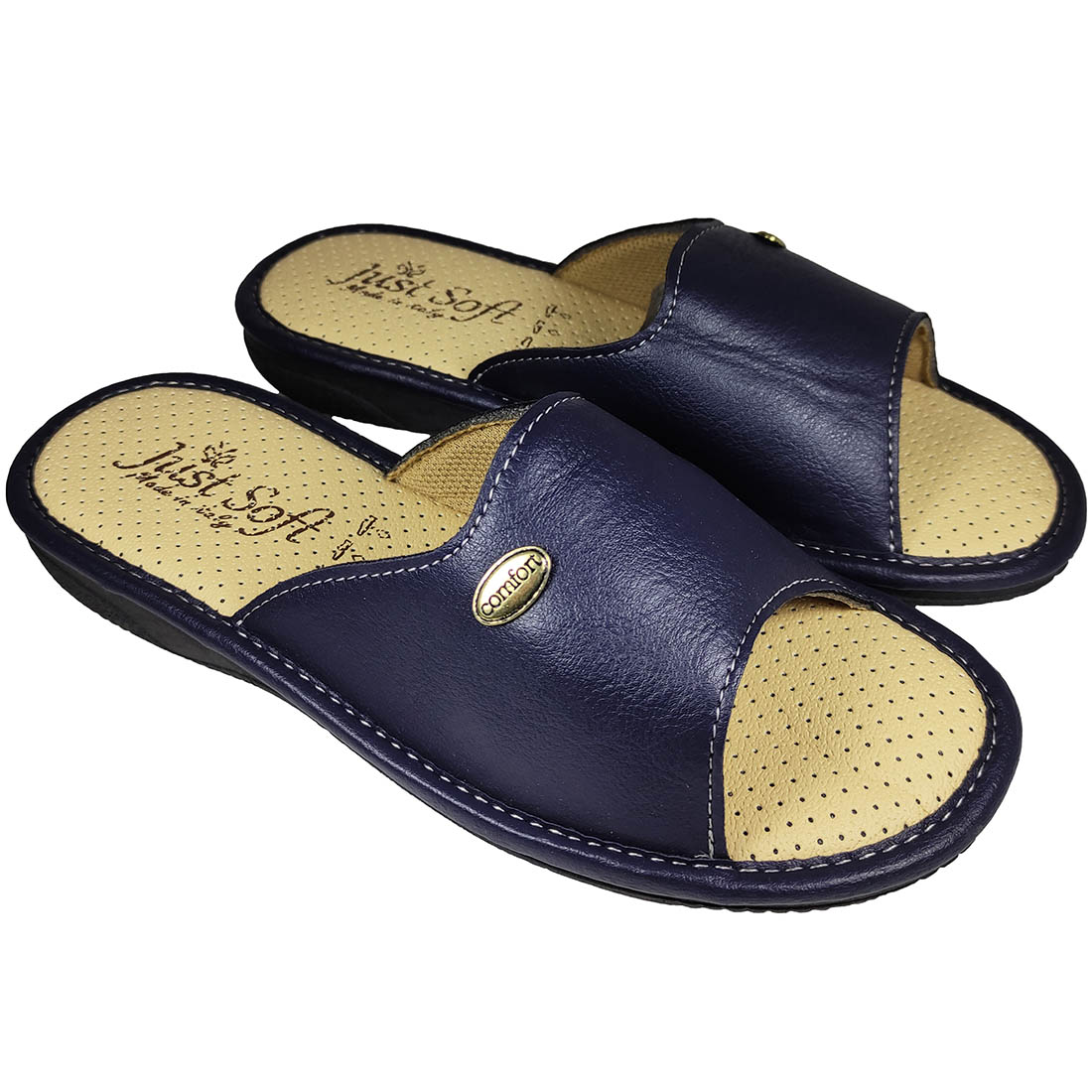 Italian Anatomical slippers Just Soft 1610 Blue