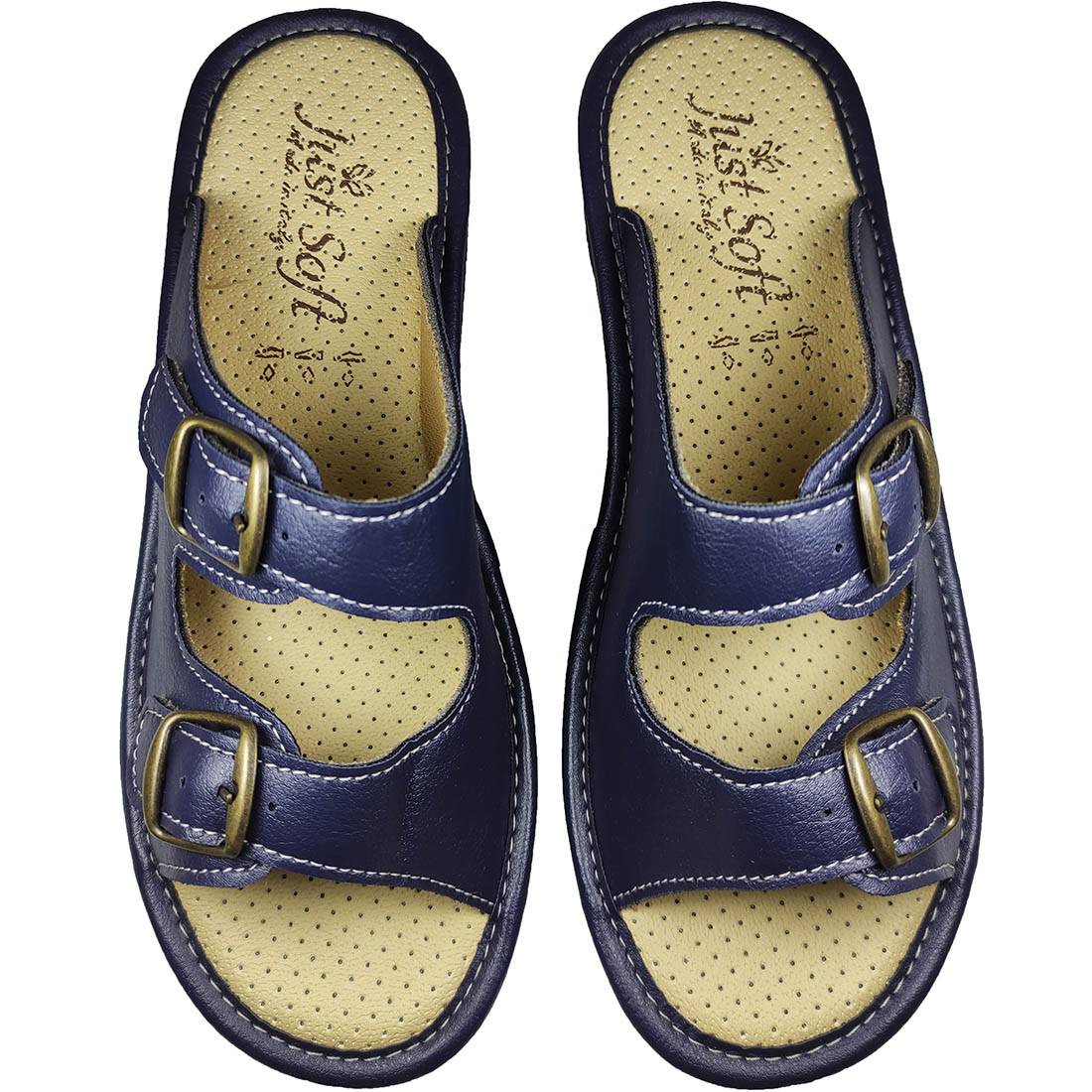 Italian Anatomical Slippers Just Soft 1640 Blue