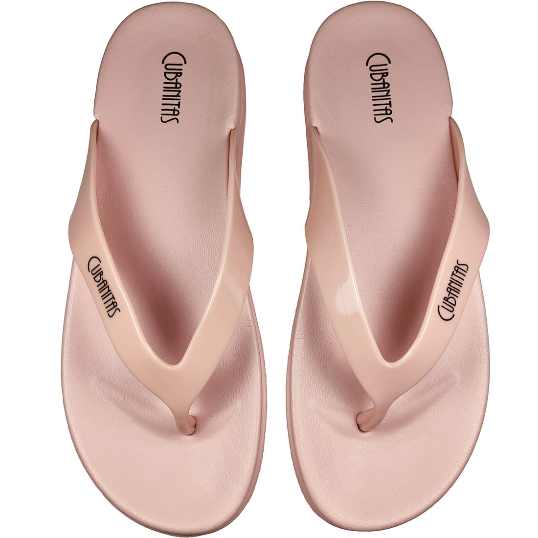 Womens Flip Flops Cubanitas SD11006 Nude