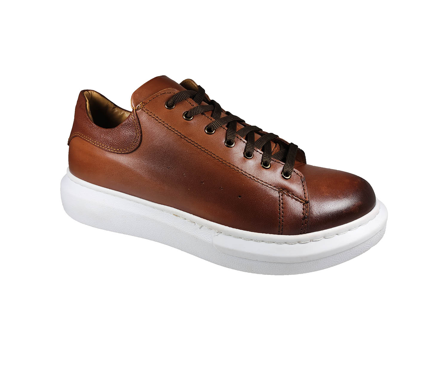 Mens Leather Casual Shoes 10/2023 Brown