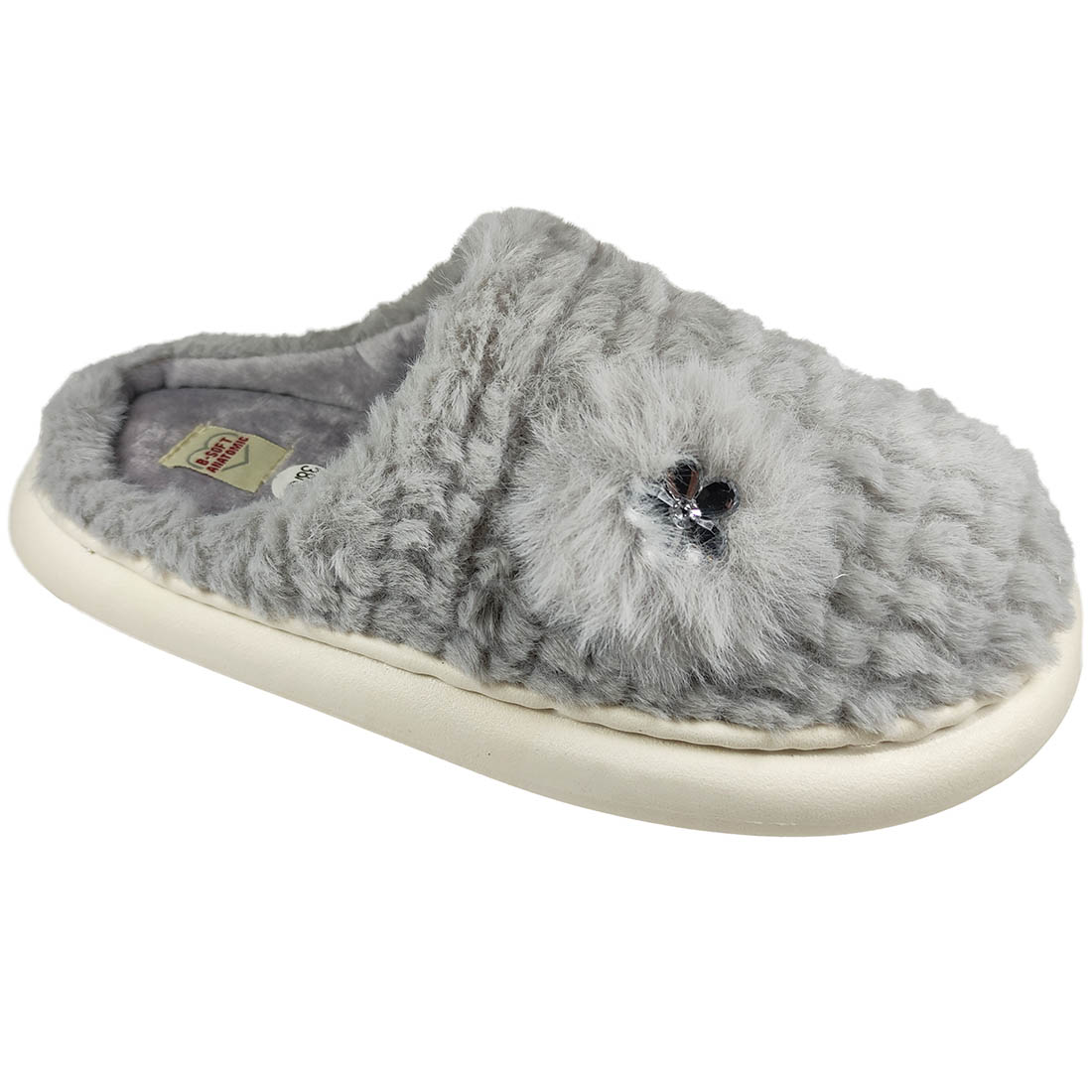 Womens Winter Slippers B-Soft 6671 Grey