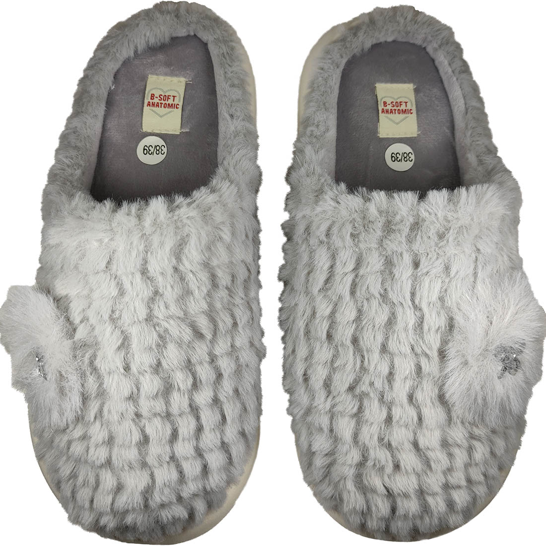 Womens Winter Slippers B-Soft 6671 Grey