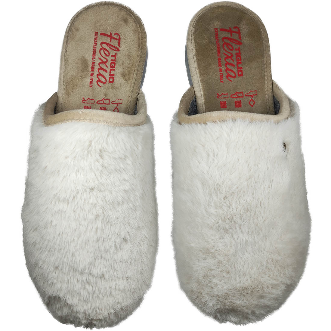 Womens Winter Anatomical Slippers Tiglio 5325 Beige