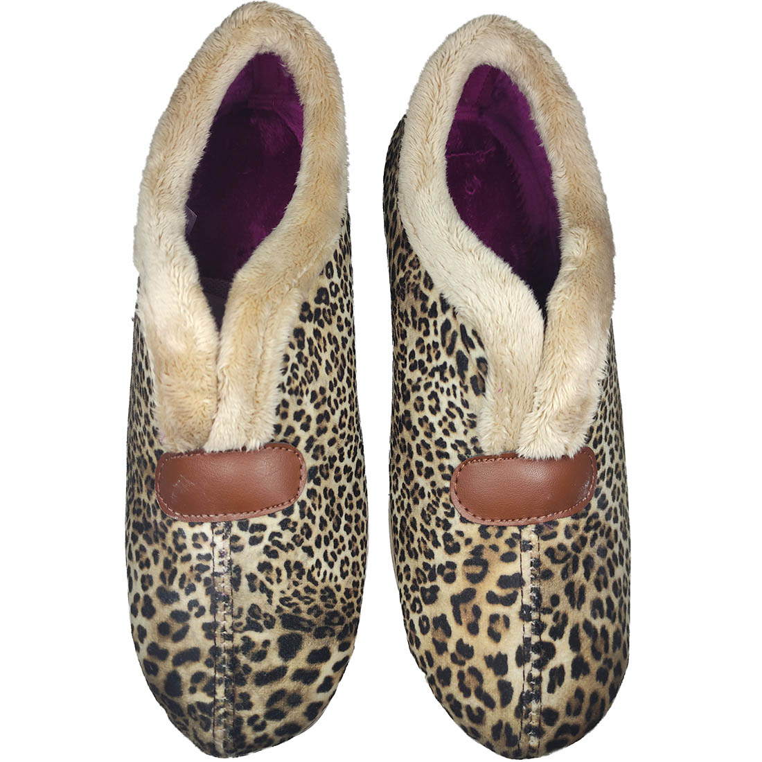 Closed Winter Slippers Alcalde 3045 Leopardo