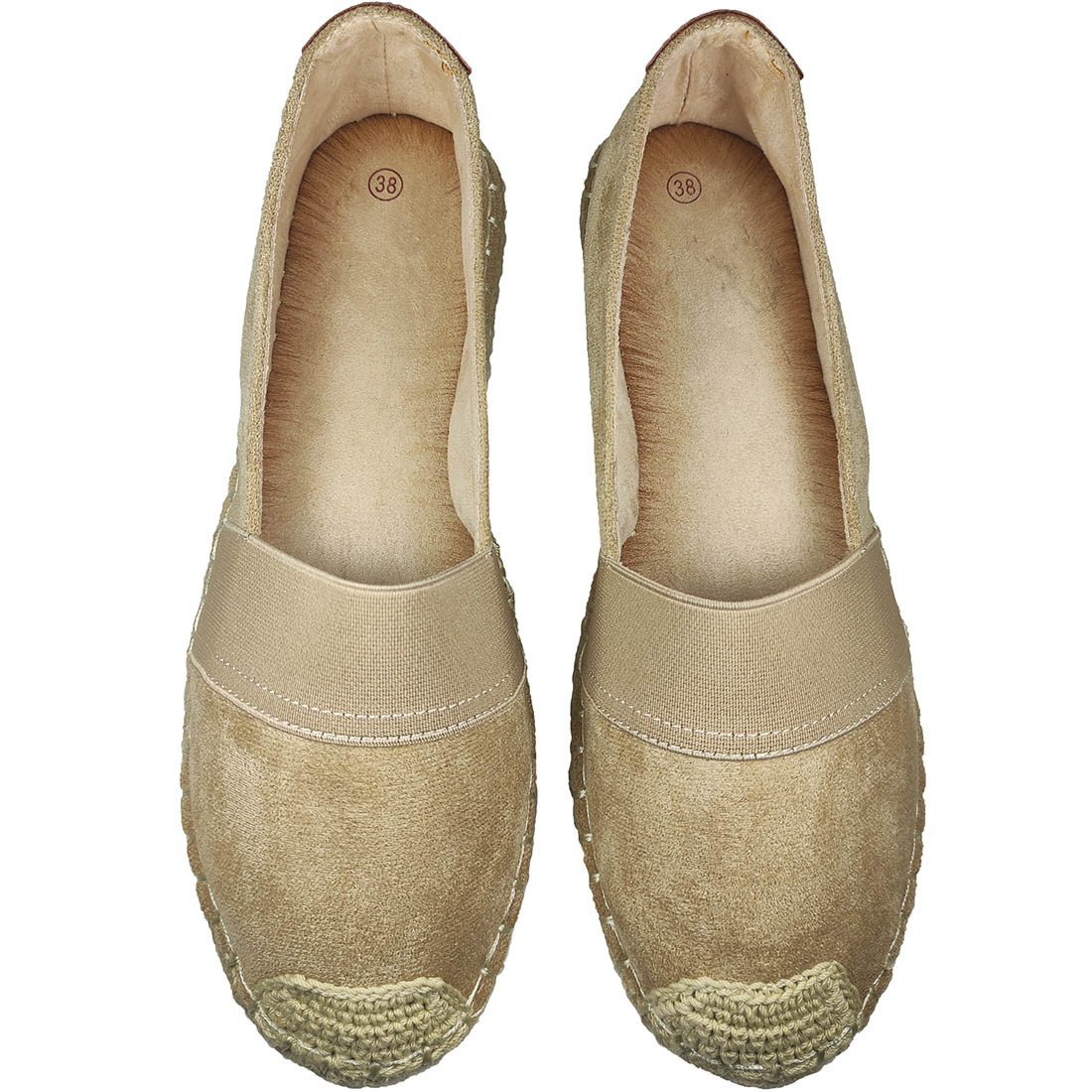 Womens Espadrilles Mplus N5613 Beige