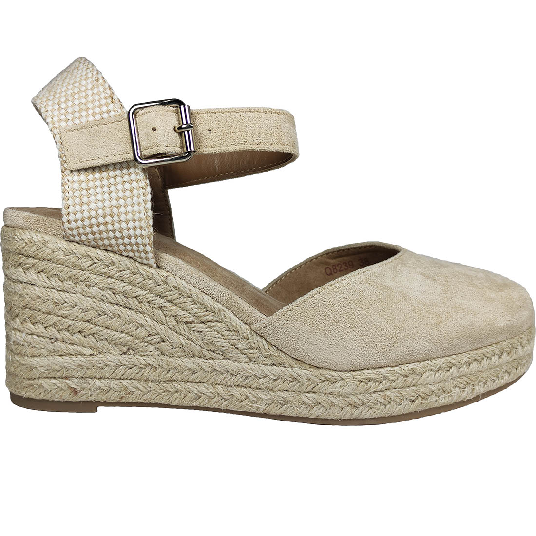 Summer Womens Platforms-Espadrilles Alta Moda Q8239 Beige