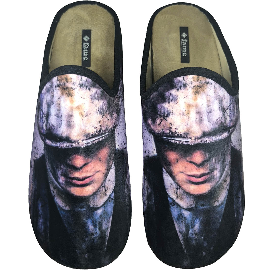 Ανατομικές Παντόφλες Fame VB1814 Μαύρο/Peaky Blinders