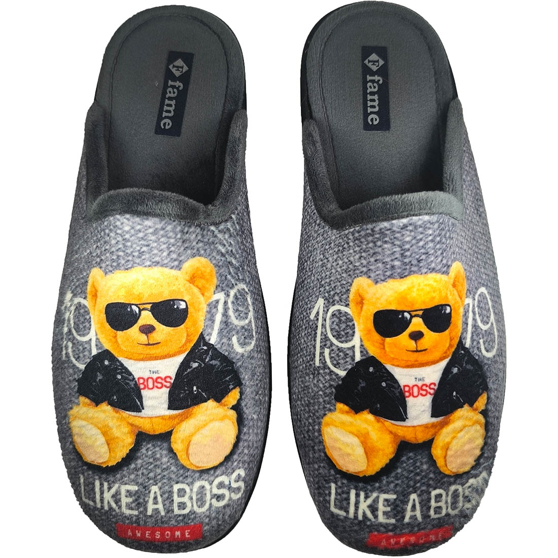 Ανατομικές Παντόφλες Fame NL1762 Γκρι