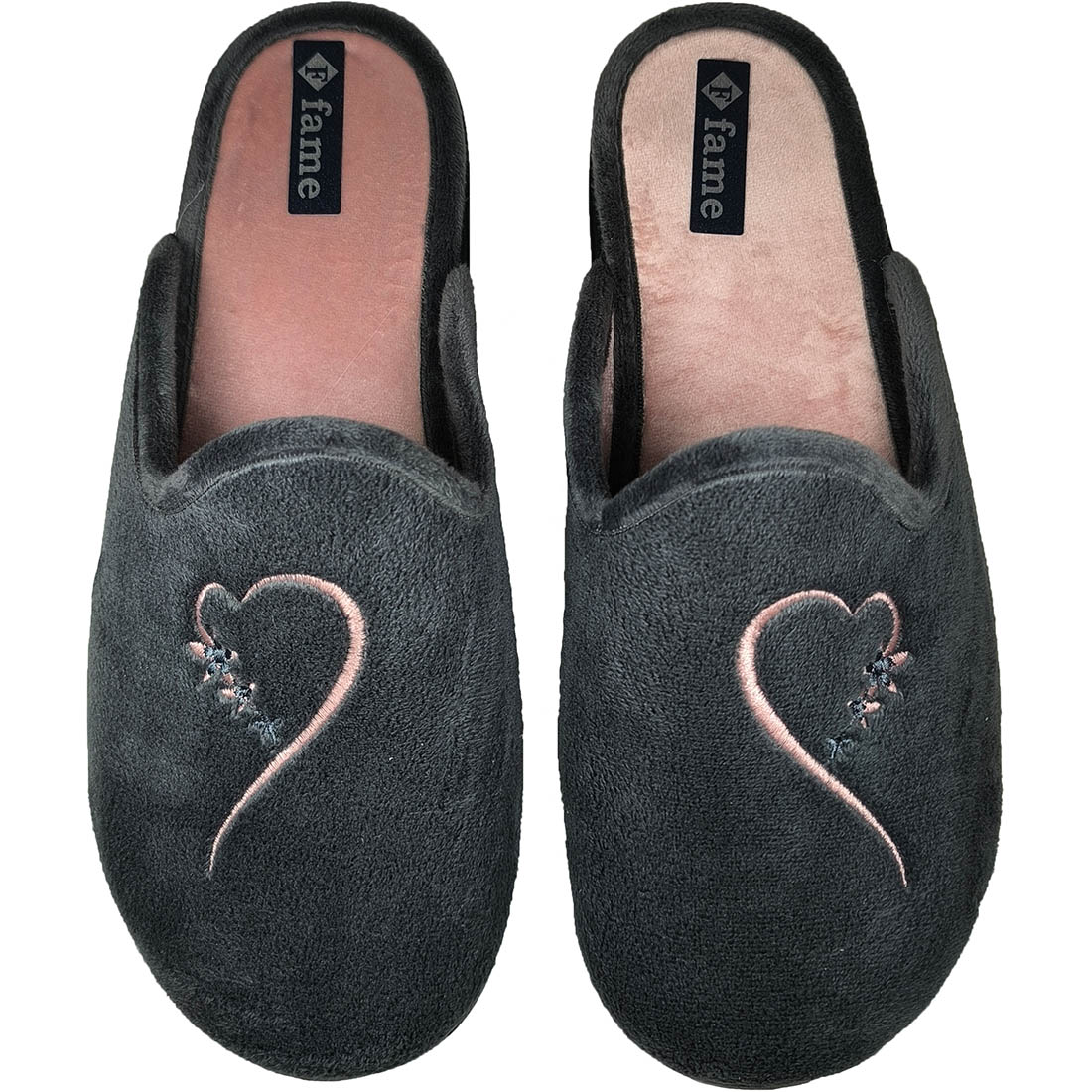 Χειμερινές Παντόφλες Fame NL1689 Γκρι