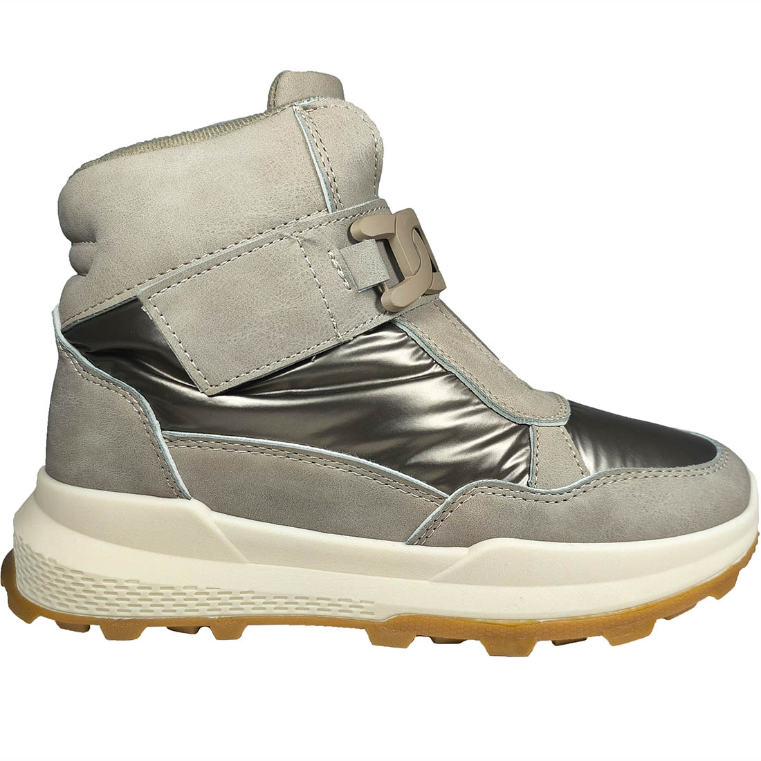 Γυναικεία Μποτάκια Apres Ski Zak SD76073 Μπεζ