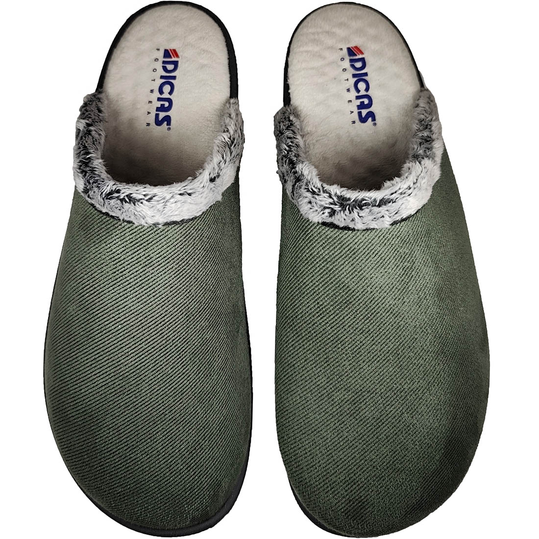 Χειμερινές Ανατομικές Παντόφλες Dicas 80032 Χακί