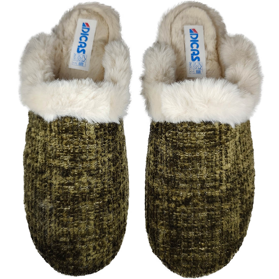 Χειμερινές Ανατομικές Παντόφλες Dicas Z32640X Πράσινο