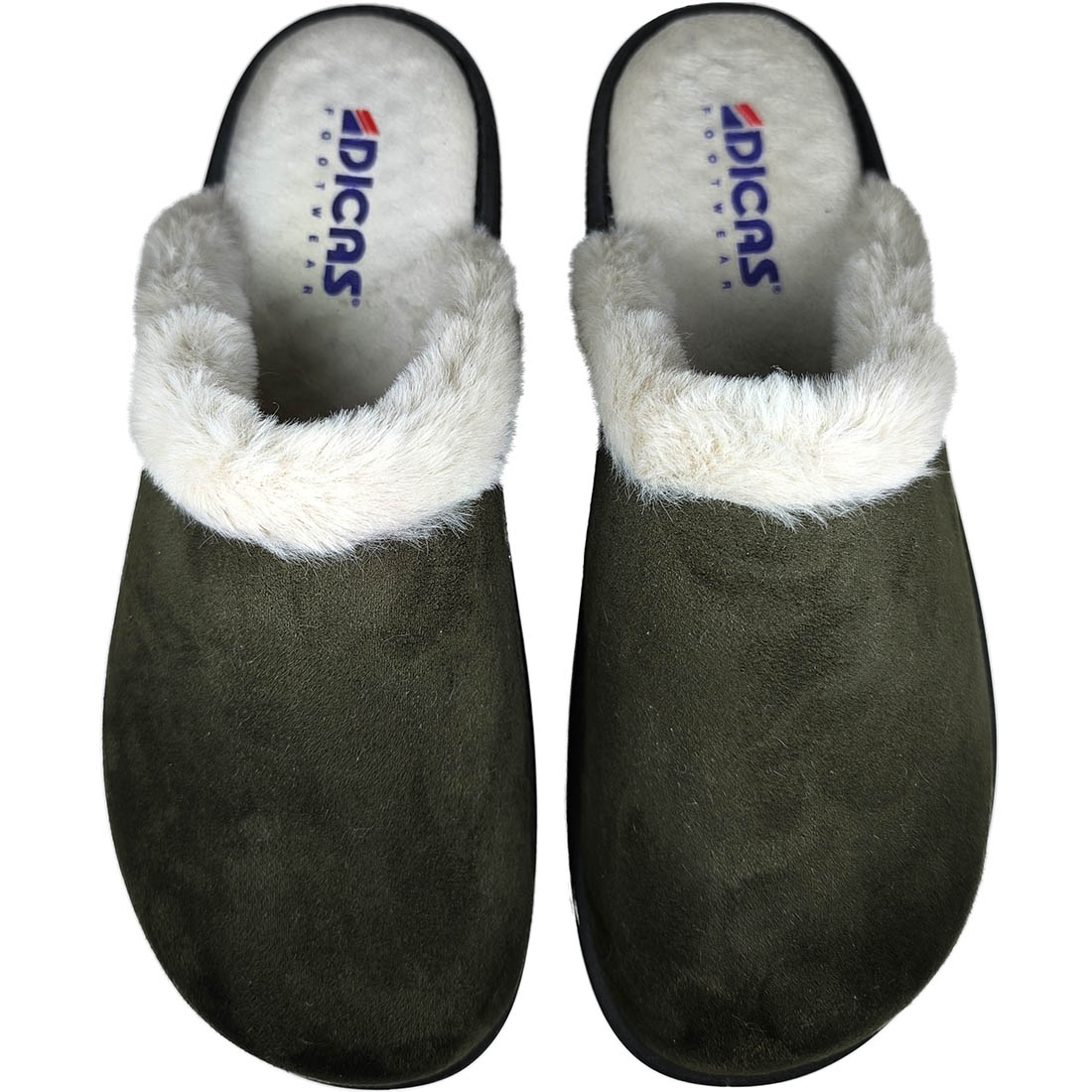 Χειμερινές Ανατομικές Παντόφλες Dicas 80002 Χακί