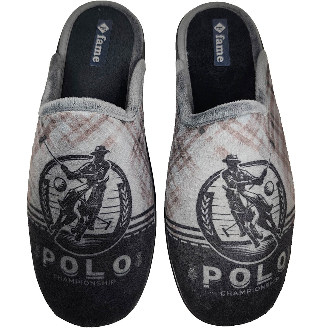 Χειμερινές Παντόφλες Fame NL1779 Γκρι σκούρο