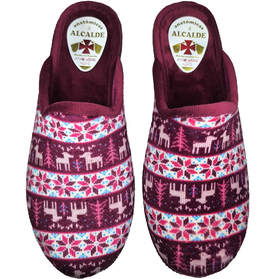 Ανατομικές Παντόφλες Alcalde 8701 Μπορντό