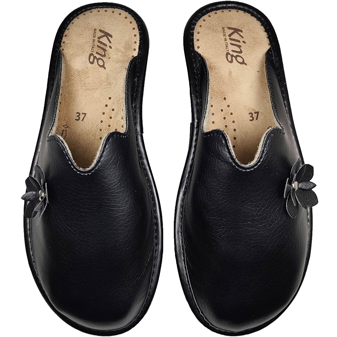 Χειμερινές Γυναικείες Παντόφλες King 00151 Μαύρο