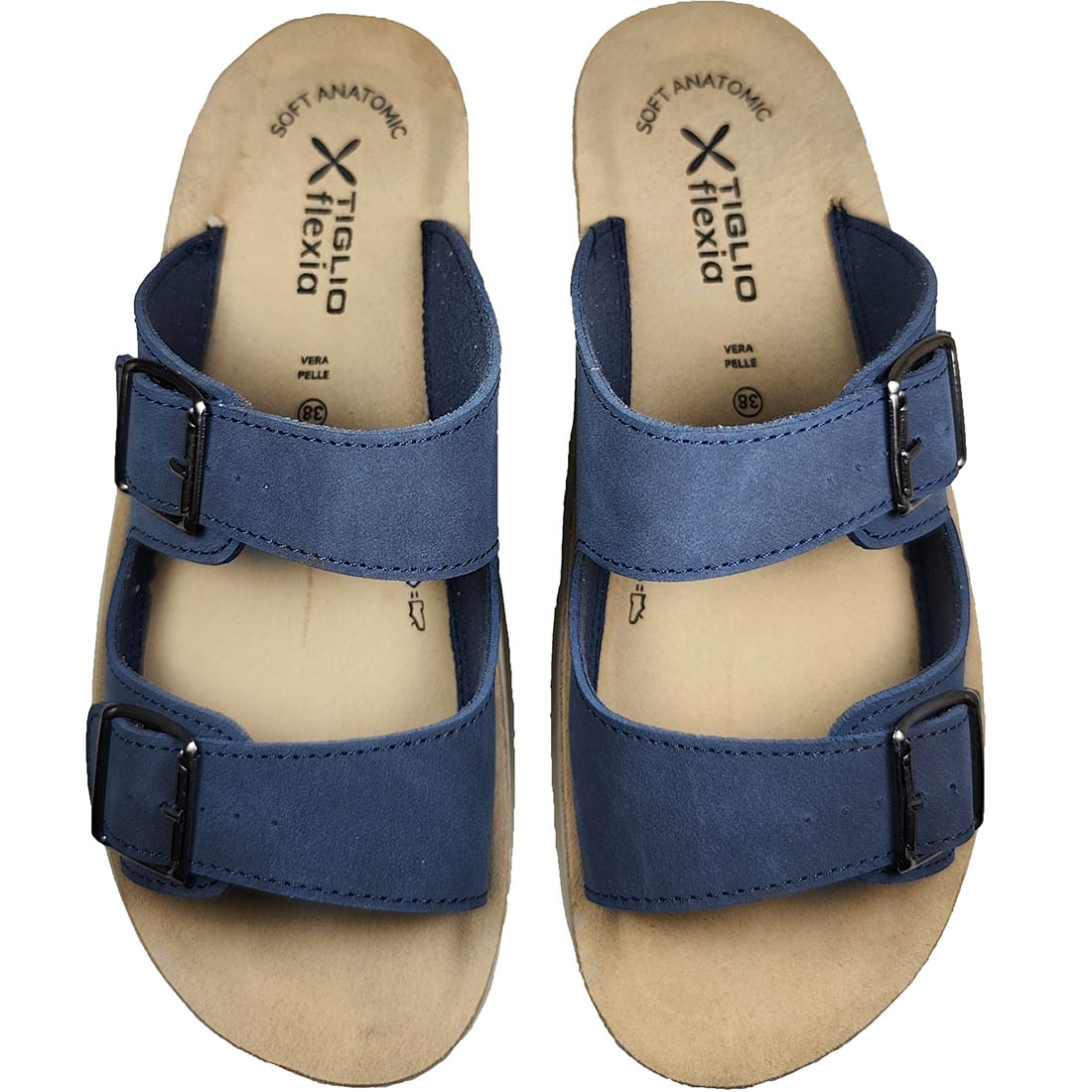 Ανατομικές Παντόφλες Tiglio 6561 Μπλε